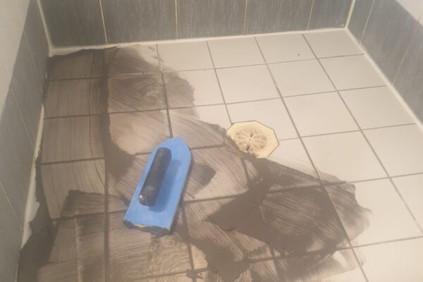 Shower Floor Regrouting By Adam Steam Cleaning. 2